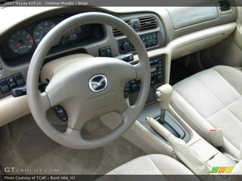 Chestnut Metallic / Beige 2001 Mazda 626 LX
