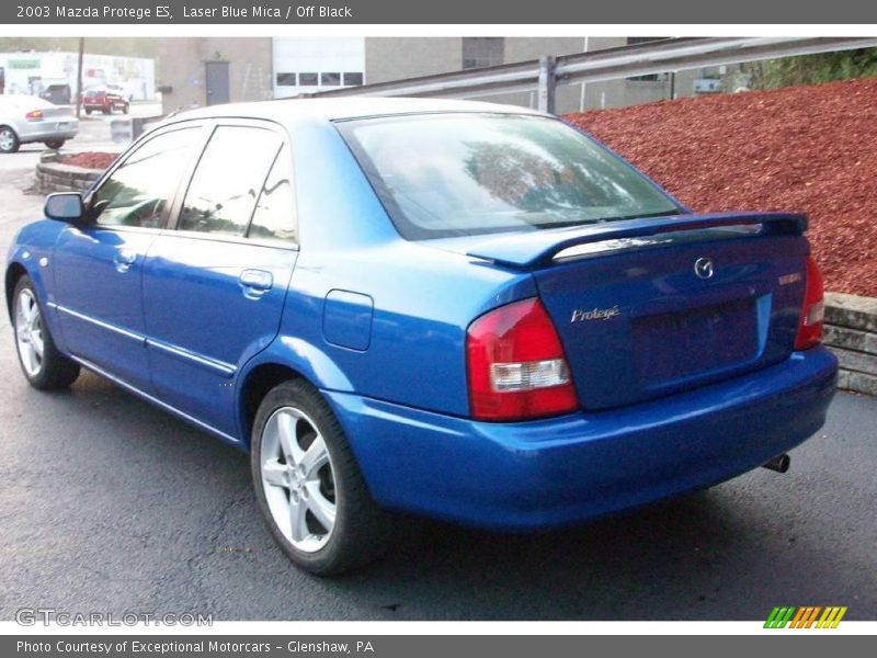 Laser Blue Mica / Off Black 2003 Mazda Protege ES