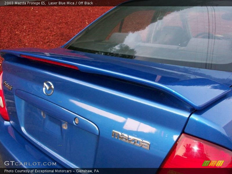 Laser Blue Mica / Off Black 2003 Mazda Protege ES