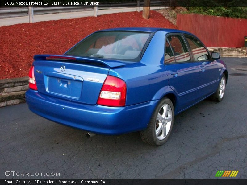 Laser Blue Mica / Off Black 2003 Mazda Protege ES