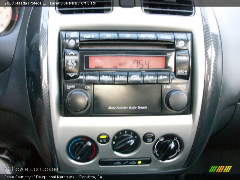 Laser Blue Mica / Off Black 2003 Mazda Protege ES