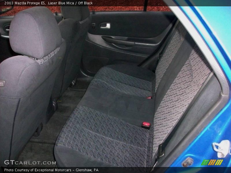 Laser Blue Mica / Off Black 2003 Mazda Protege ES