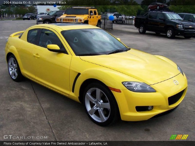 Lightning Yellow / Black 2004 Mazda RX-8