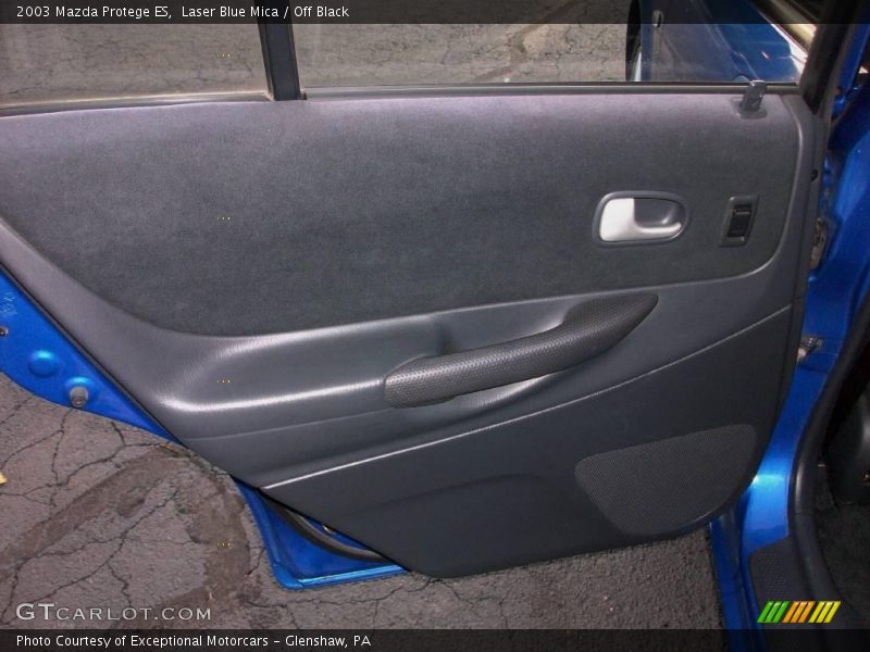 Laser Blue Mica / Off Black 2003 Mazda Protege ES