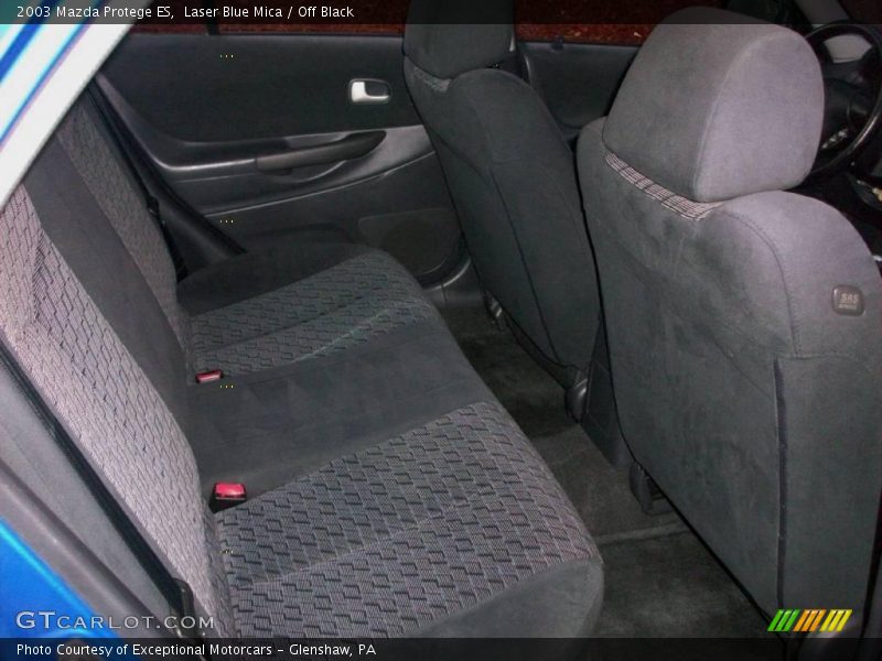 Laser Blue Mica / Off Black 2003 Mazda Protege ES