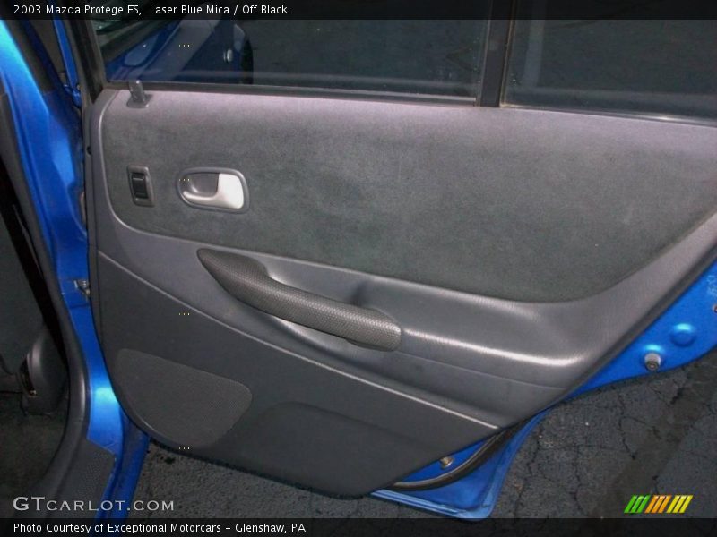 Laser Blue Mica / Off Black 2003 Mazda Protege ES