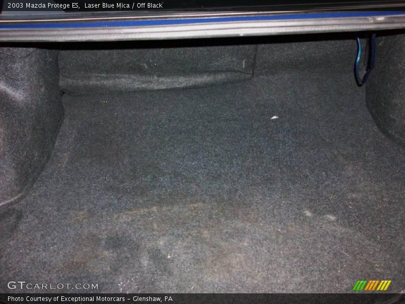 Laser Blue Mica / Off Black 2003 Mazda Protege ES