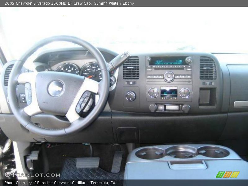 Summit White / Ebony 2009 Chevrolet Silverado 2500HD LT Crew Cab