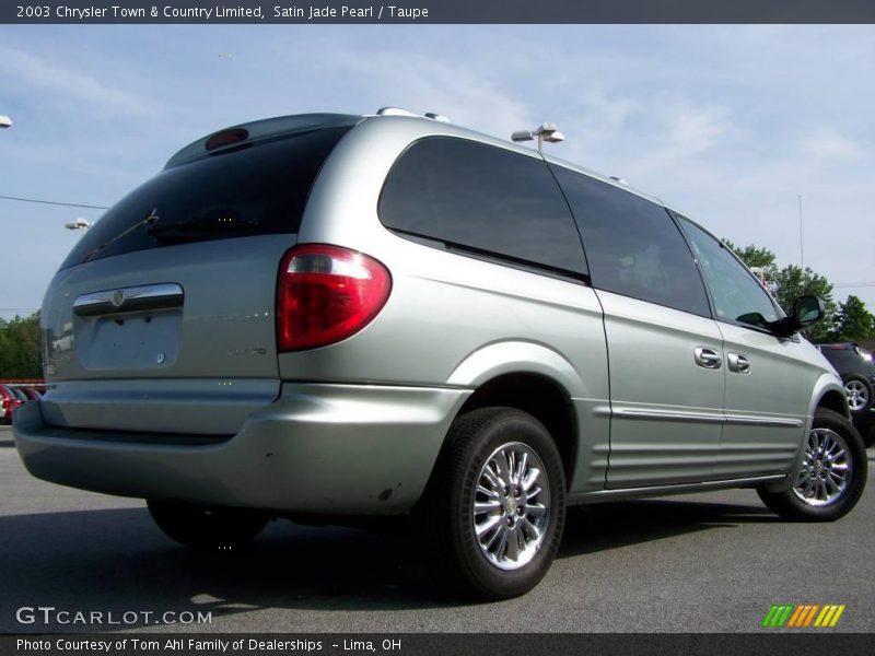 Satin Jade Pearl / Taupe 2003 Chrysler Town & Country Limited