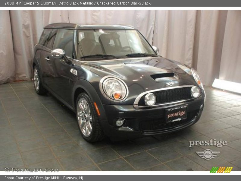 Astro Black Metallic / Checkered Carbon Black/Black 2008 Mini Cooper S Clubman