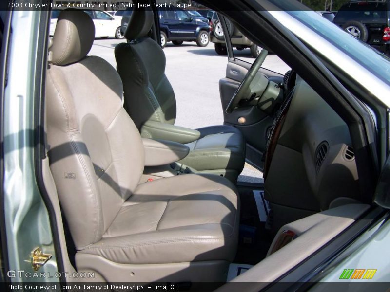 Satin Jade Pearl / Taupe 2003 Chrysler Town & Country Limited