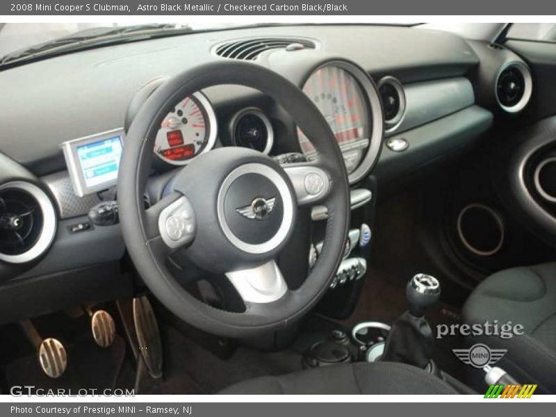 Astro Black Metallic / Checkered Carbon Black/Black 2008 Mini Cooper S Clubman