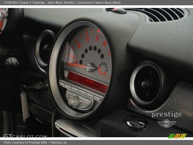 Astro Black Metallic / Checkered Carbon Black/Black 2008 Mini Cooper S Clubman