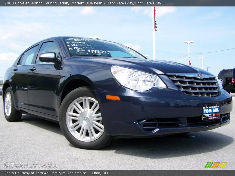 Modern Blue Pearl / Dark Slate Gray/Light Slate Gray 2008 Chrysler Sebring Touring Sedan