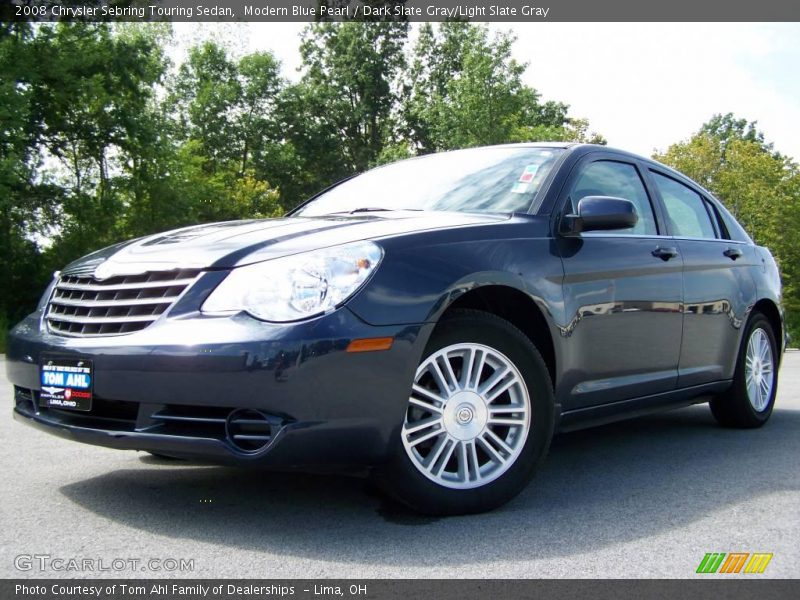 Modern Blue Pearl / Dark Slate Gray/Light Slate Gray 2008 Chrysler Sebring Touring Sedan