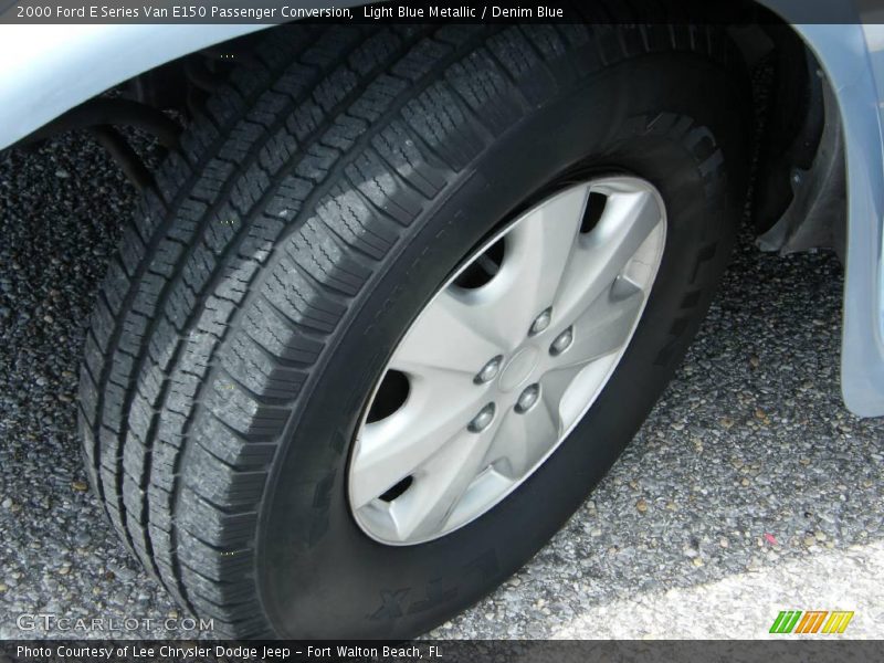 Light Blue Metallic / Denim Blue 2000 Ford E Series Van E150 Passenger Conversion
