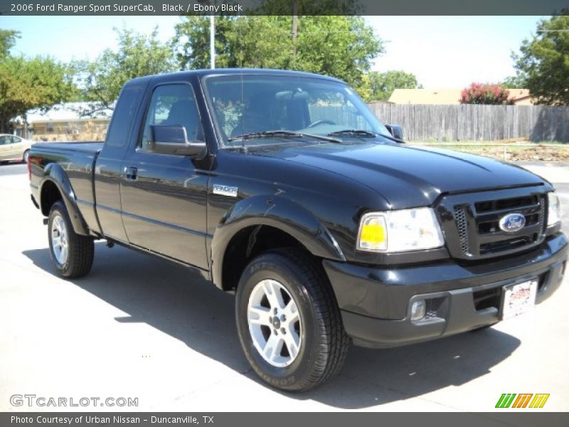 Black / Ebony Black 2006 Ford Ranger Sport SuperCab