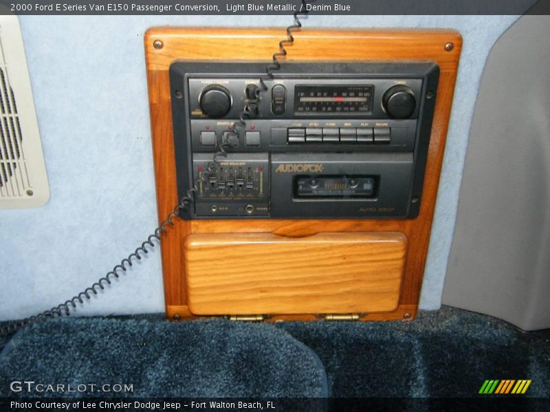 Light Blue Metallic / Denim Blue 2000 Ford E Series Van E150 Passenger Conversion