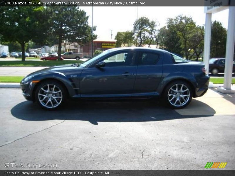 Metropolitan Gray Mica / Cosmo Red 2008 Mazda RX-8 40th Anniversary Edition