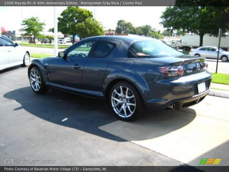 Metropolitan Gray Mica / Cosmo Red 2008 Mazda RX-8 40th Anniversary Edition