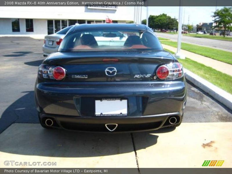 Metropolitan Gray Mica / Cosmo Red 2008 Mazda RX-8 40th Anniversary Edition
