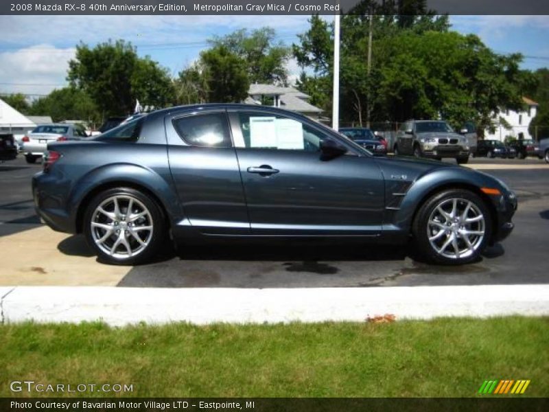 Metropolitan Gray Mica / Cosmo Red 2008 Mazda RX-8 40th Anniversary Edition