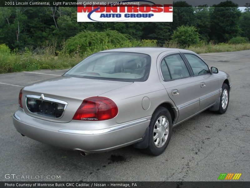 Light Parchment Gold Metallic / Light Parchment 2001 Lincoln Continental