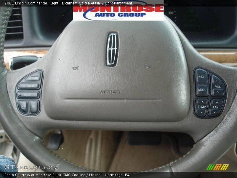 Light Parchment Gold Metallic / Light Parchment 2001 Lincoln Continental
