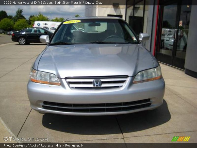 Satin Silver Metallic / Quartz Gray 2001 Honda Accord EX V6 Sedan