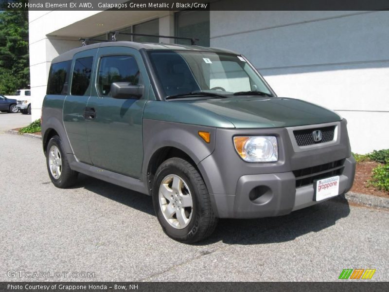 Galapagos Green Metallic / Black/Gray 2005 Honda Element EX AWD