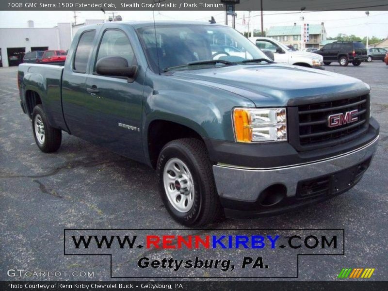 Stealth Gray Metallic / Dark Titanium 2008 GMC Sierra 1500 Extended Cab