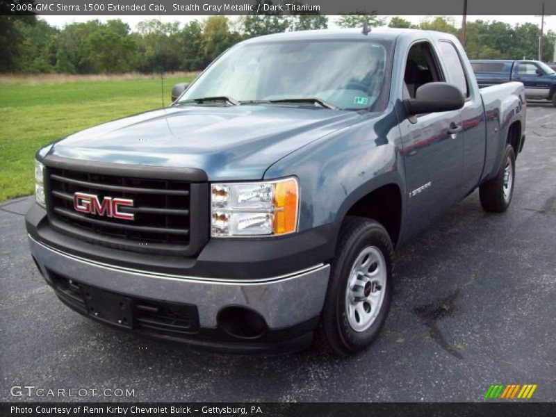 Stealth Gray Metallic / Dark Titanium 2008 GMC Sierra 1500 Extended Cab