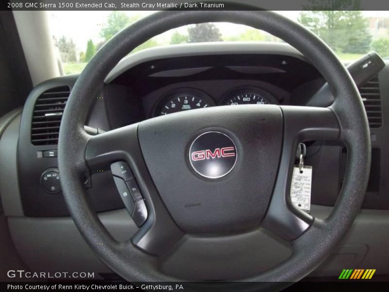 Stealth Gray Metallic / Dark Titanium 2008 GMC Sierra 1500 Extended Cab