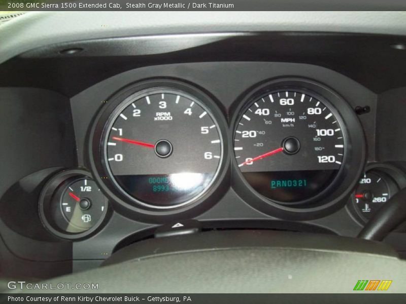 Stealth Gray Metallic / Dark Titanium 2008 GMC Sierra 1500 Extended Cab