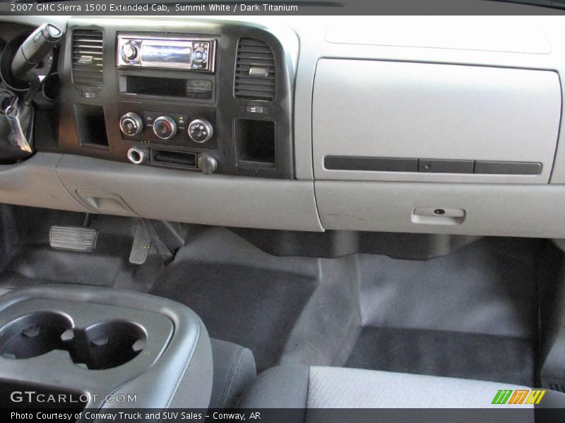 Summit White / Dark Titanium 2007 GMC Sierra 1500 Extended Cab