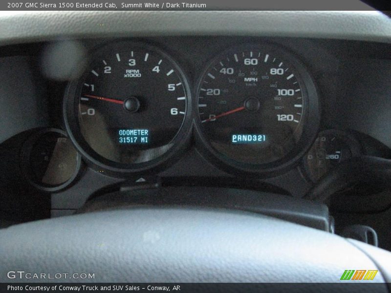 Summit White / Dark Titanium 2007 GMC Sierra 1500 Extended Cab