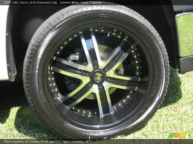 Summit White / Dark Titanium 2007 GMC Sierra 1500 Extended Cab