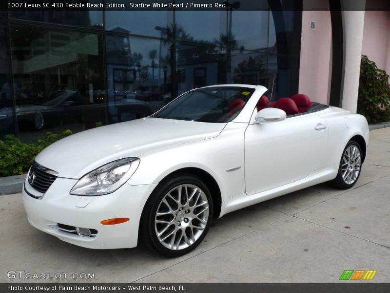 Starfire White Pearl / Pimento Red 2007 Lexus SC 430 Pebble Beach Edition