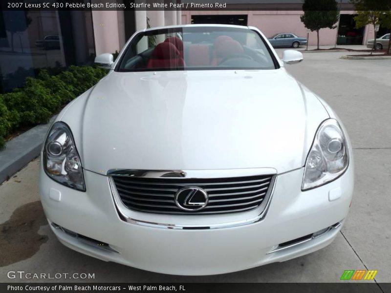Starfire White Pearl / Pimento Red 2007 Lexus SC 430 Pebble Beach Edition