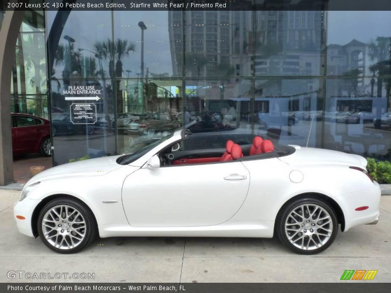 Starfire White Pearl / Pimento Red 2007 Lexus SC 430 Pebble Beach Edition