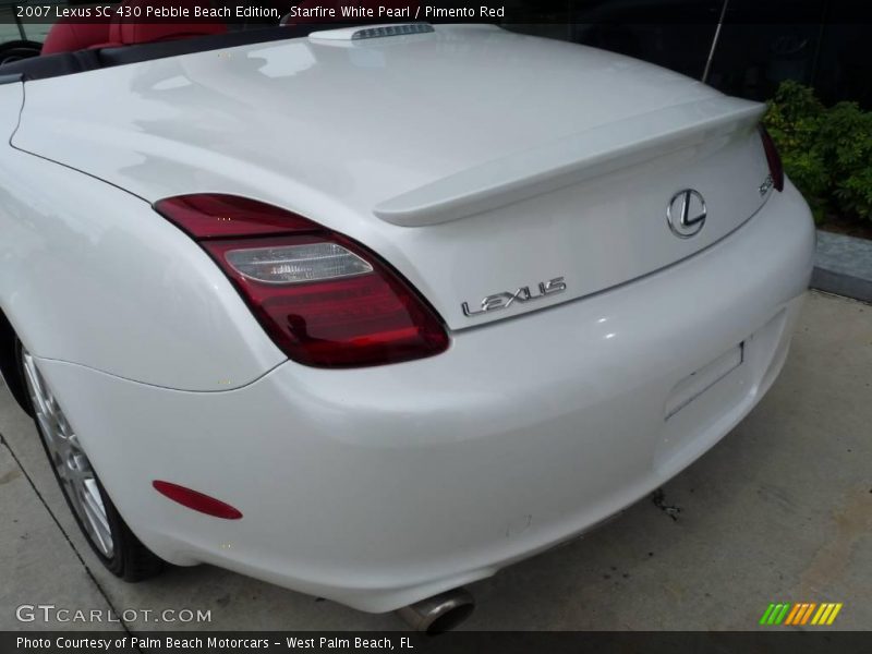 Starfire White Pearl / Pimento Red 2007 Lexus SC 430 Pebble Beach Edition