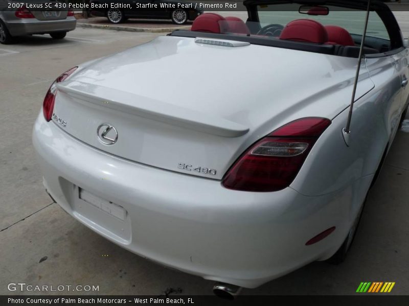 Starfire White Pearl / Pimento Red 2007 Lexus SC 430 Pebble Beach Edition