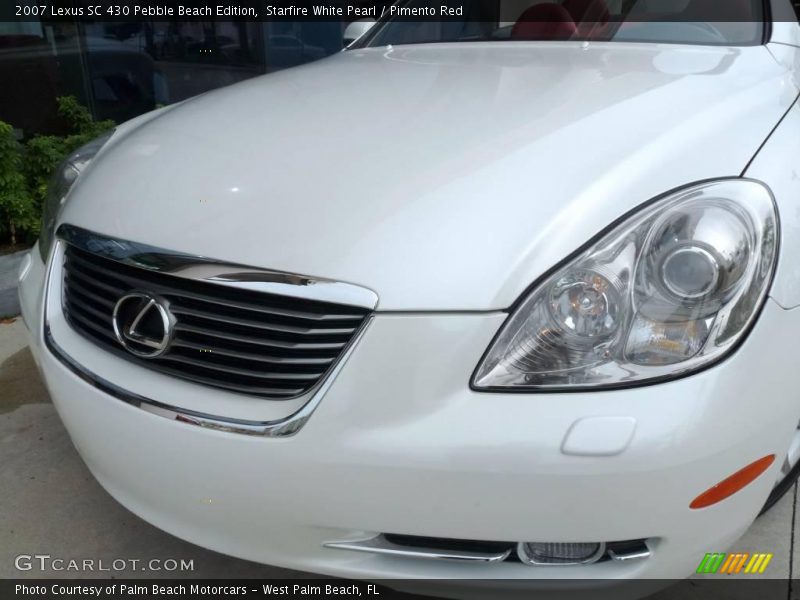 Starfire White Pearl / Pimento Red 2007 Lexus SC 430 Pebble Beach Edition