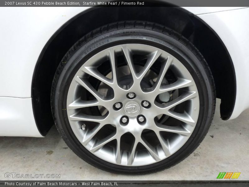 Starfire White Pearl / Pimento Red 2007 Lexus SC 430 Pebble Beach Edition