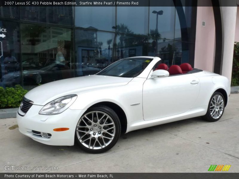 Starfire White Pearl / Pimento Red 2007 Lexus SC 430 Pebble Beach Edition