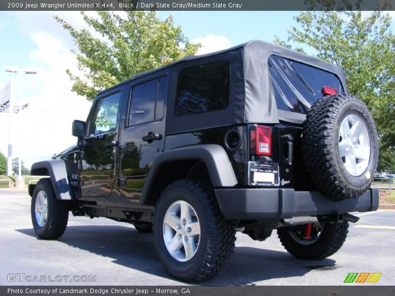 Black / Dark Slate Gray/Medium Slate Gray 2009 Jeep Wrangler Unlimited X 4x4