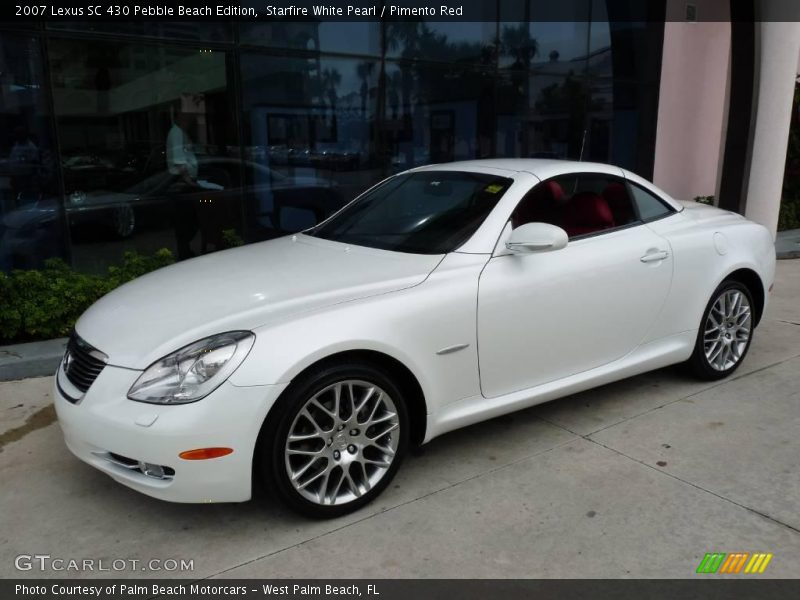 Starfire White Pearl / Pimento Red 2007 Lexus SC 430 Pebble Beach Edition