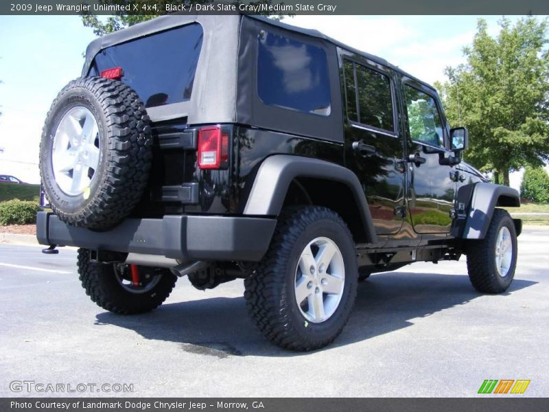 Black / Dark Slate Gray/Medium Slate Gray 2009 Jeep Wrangler Unlimited X 4x4