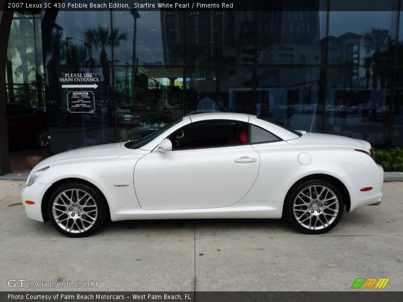 Starfire White Pearl / Pimento Red 2007 Lexus SC 430 Pebble Beach Edition