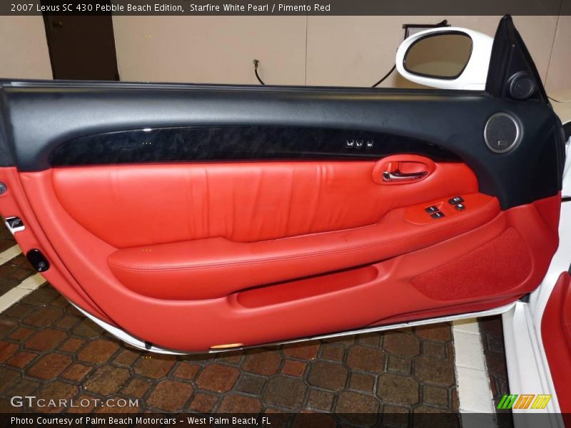 Starfire White Pearl / Pimento Red 2007 Lexus SC 430 Pebble Beach Edition